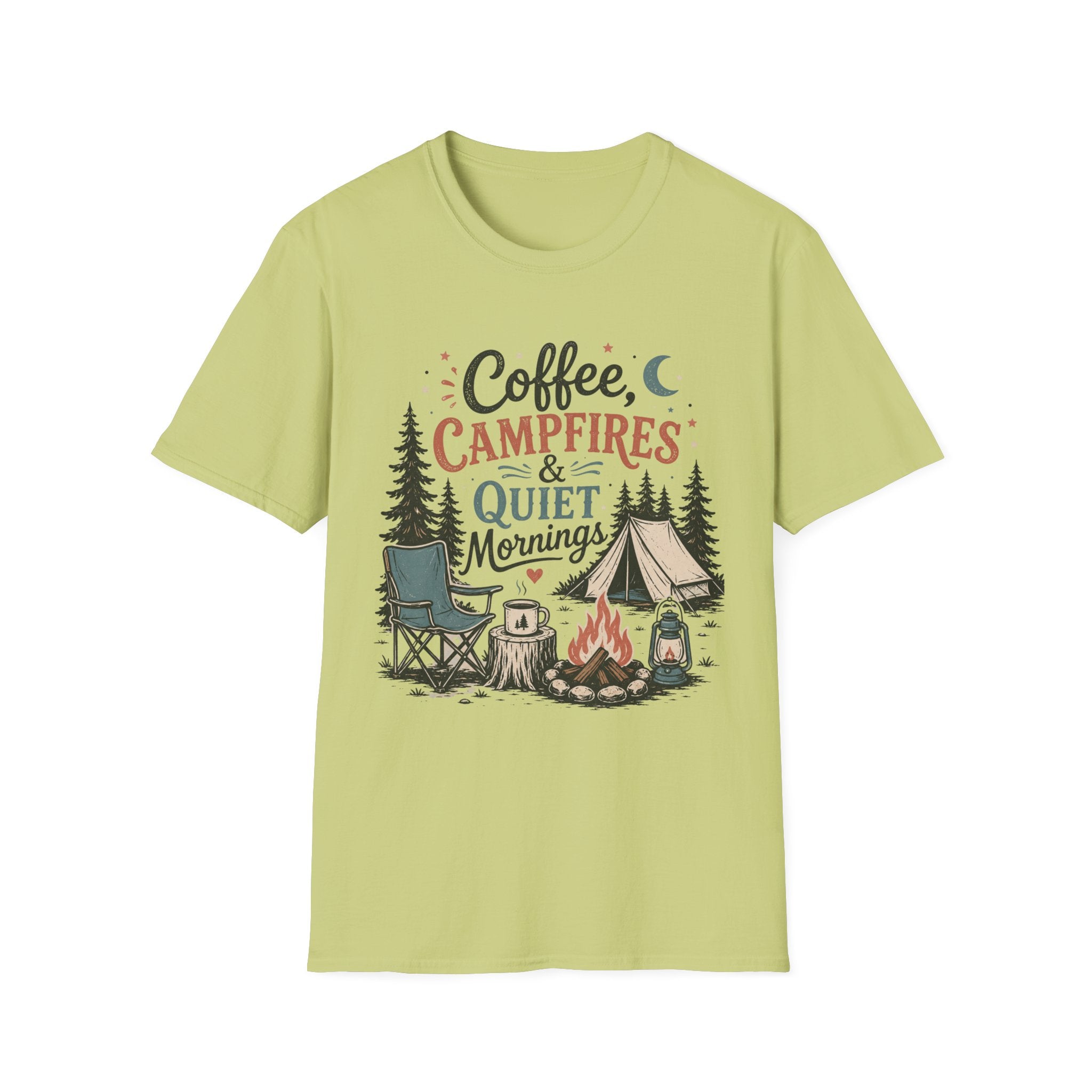 Coffee , Campfire and Quiet Night T-shirt