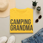 Camping Grandma Text T-shirt