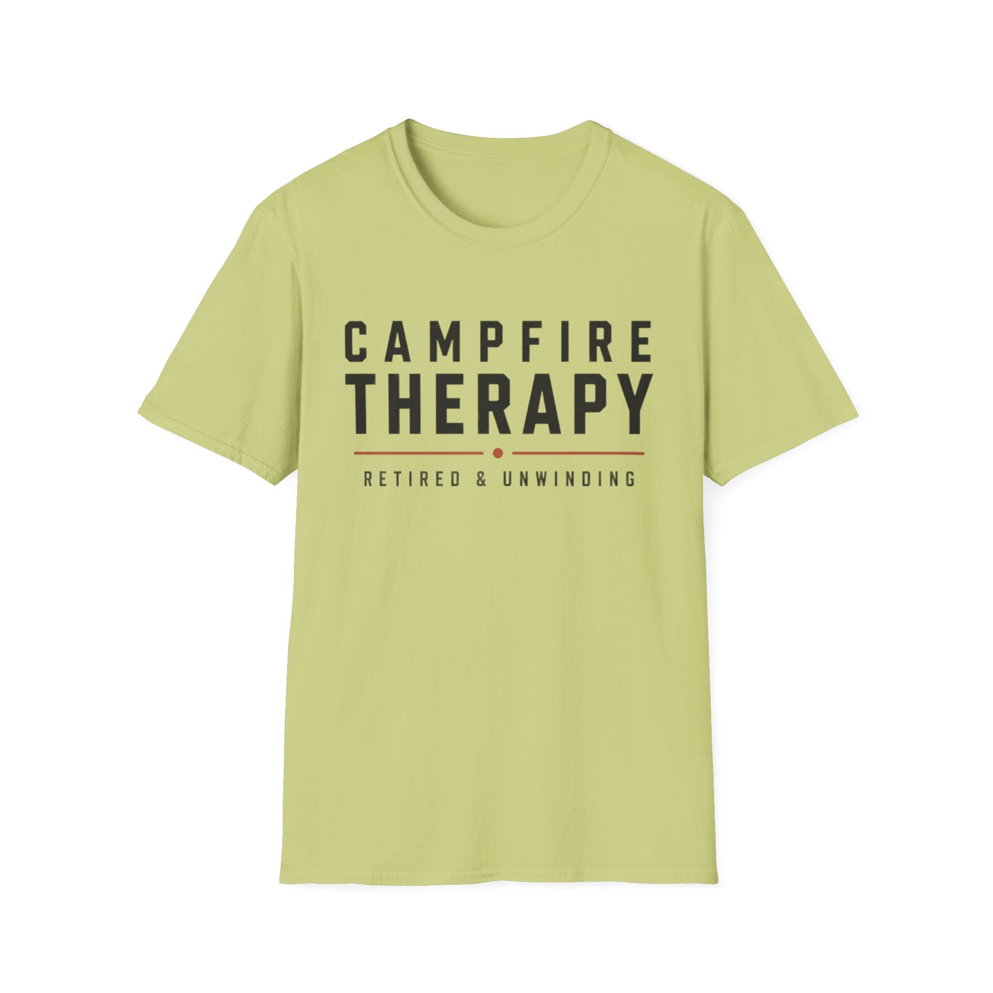 Campfire Therapy Text T-shirt