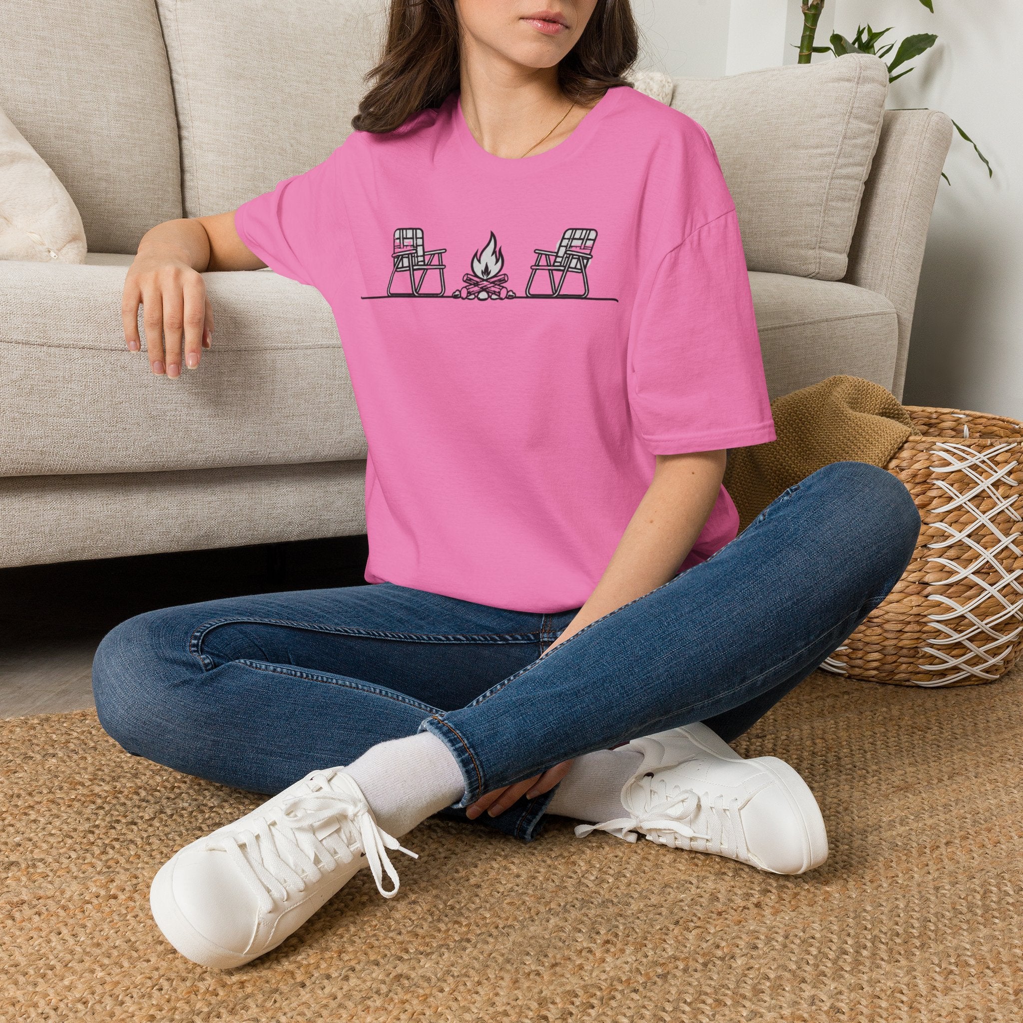 Chairs and Camp FIre T-shirt