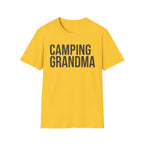 Camping Grandma Text T-shirt