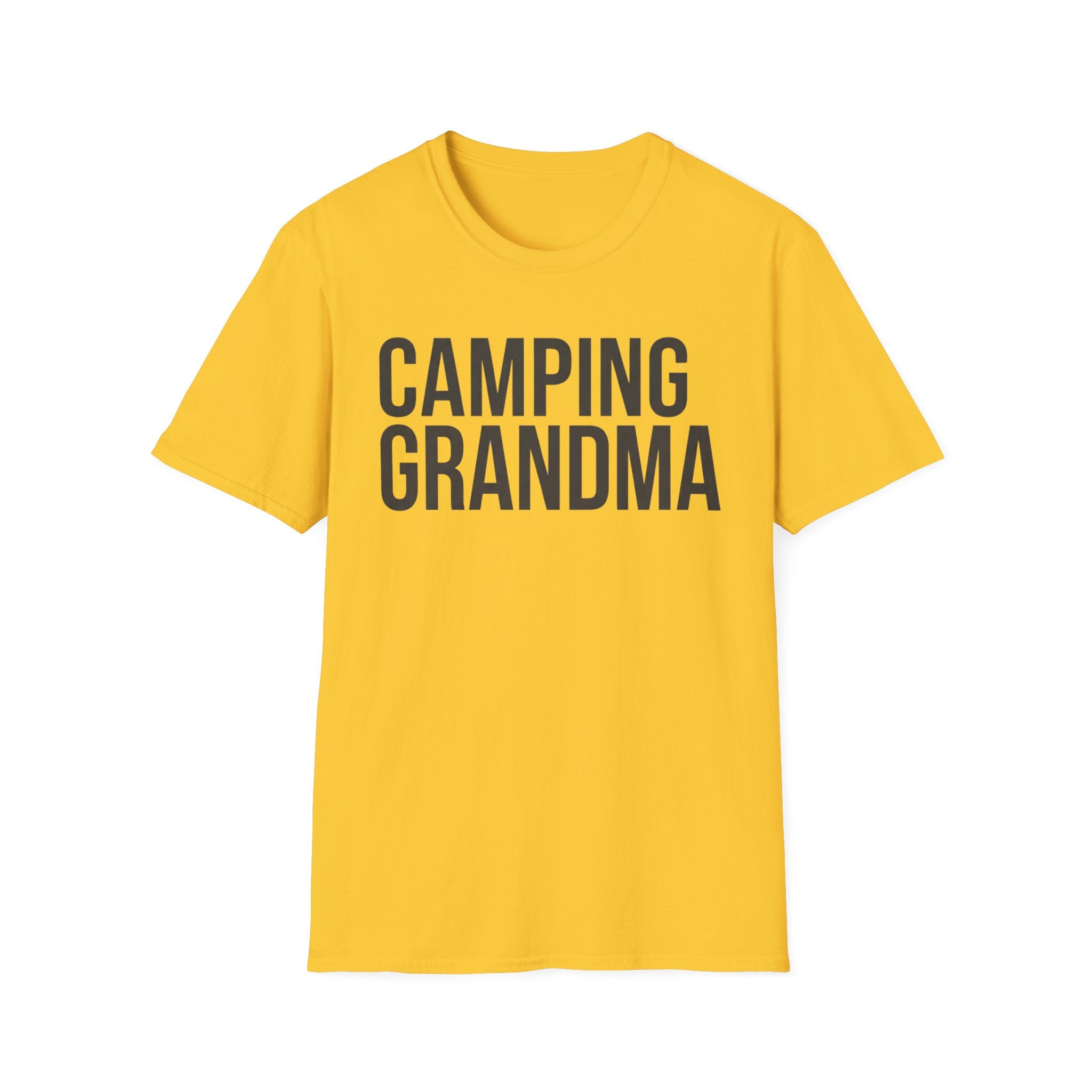 Camping Grandma Text T-shirt