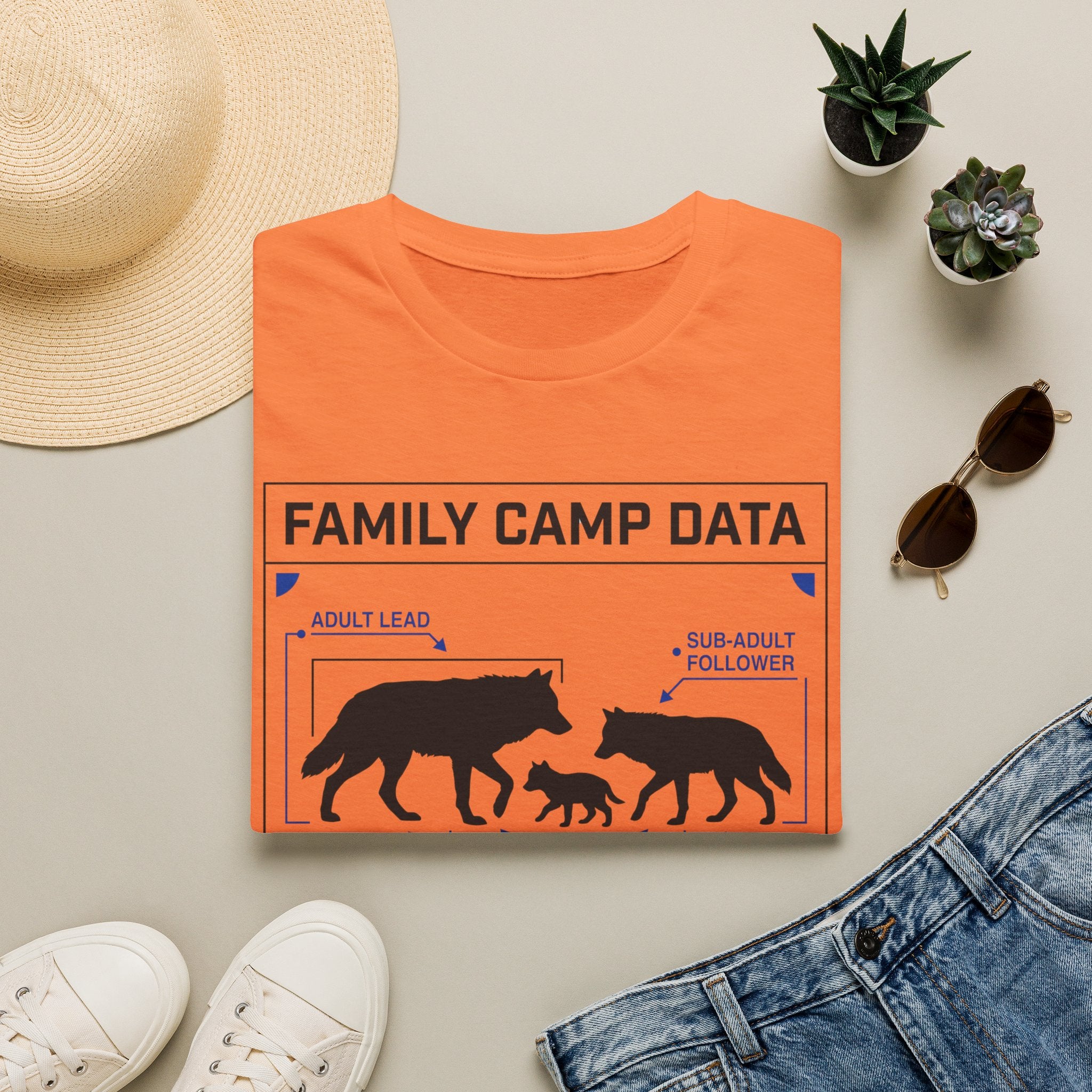 Family Camp Data WolvesT-shirt