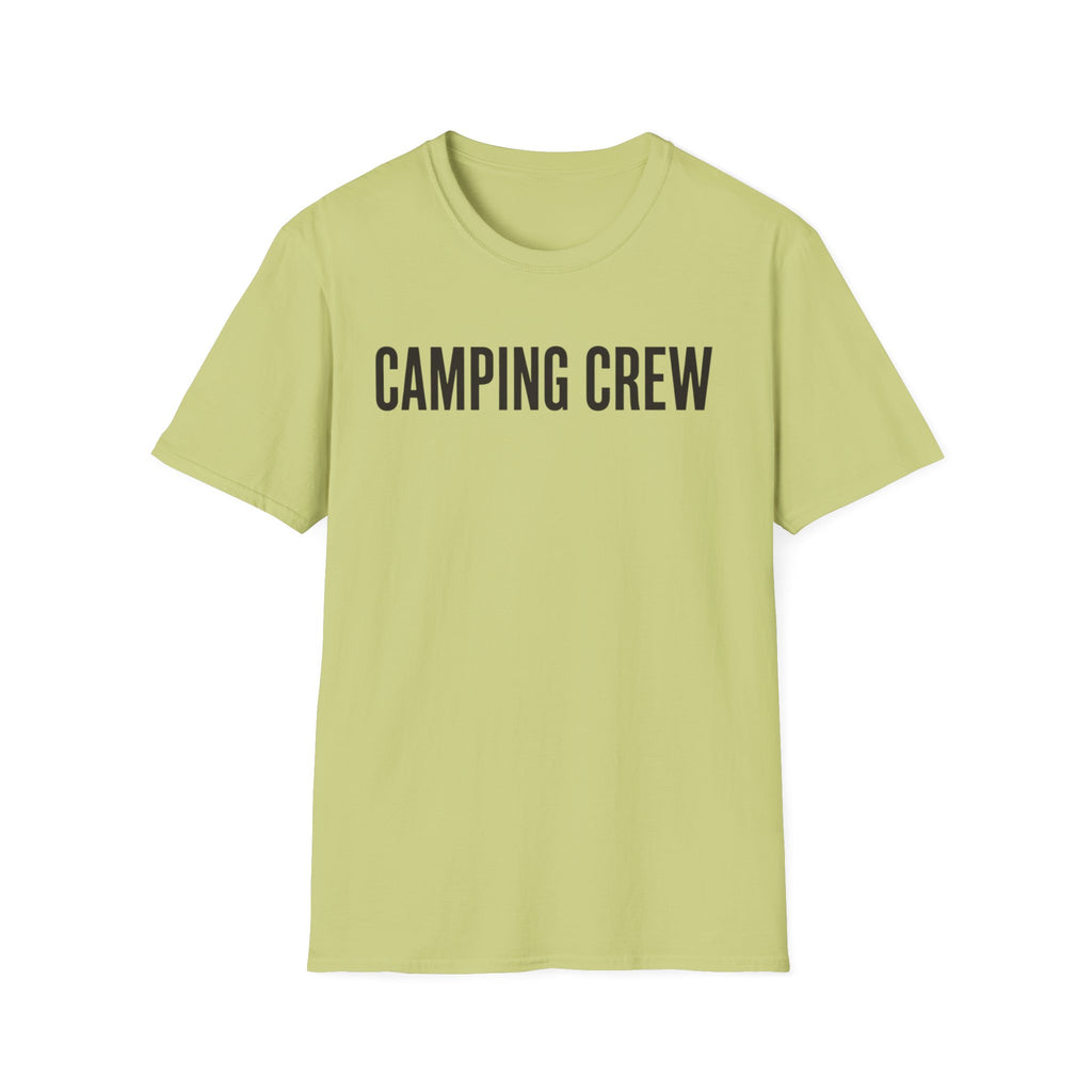 Camping Crew Text T-shirt
