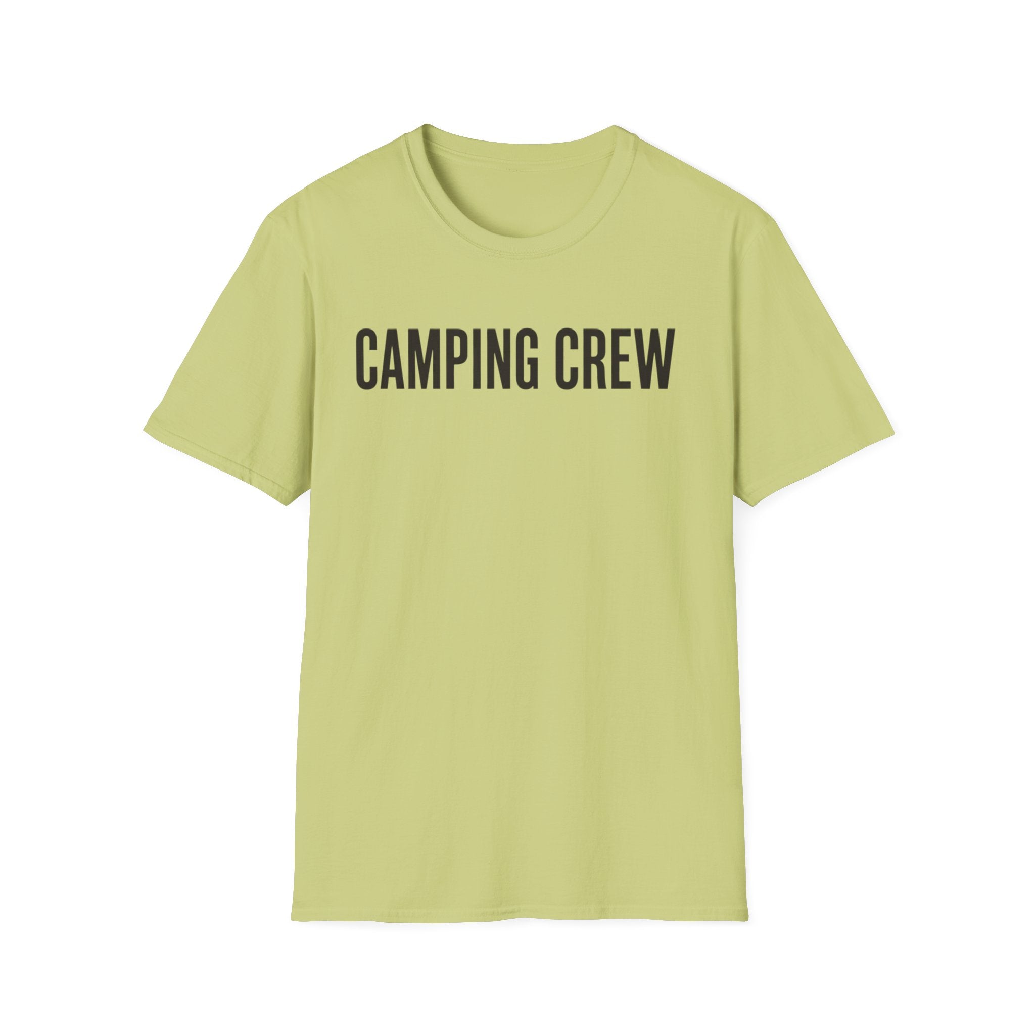 Camping Crew Text T-shirt