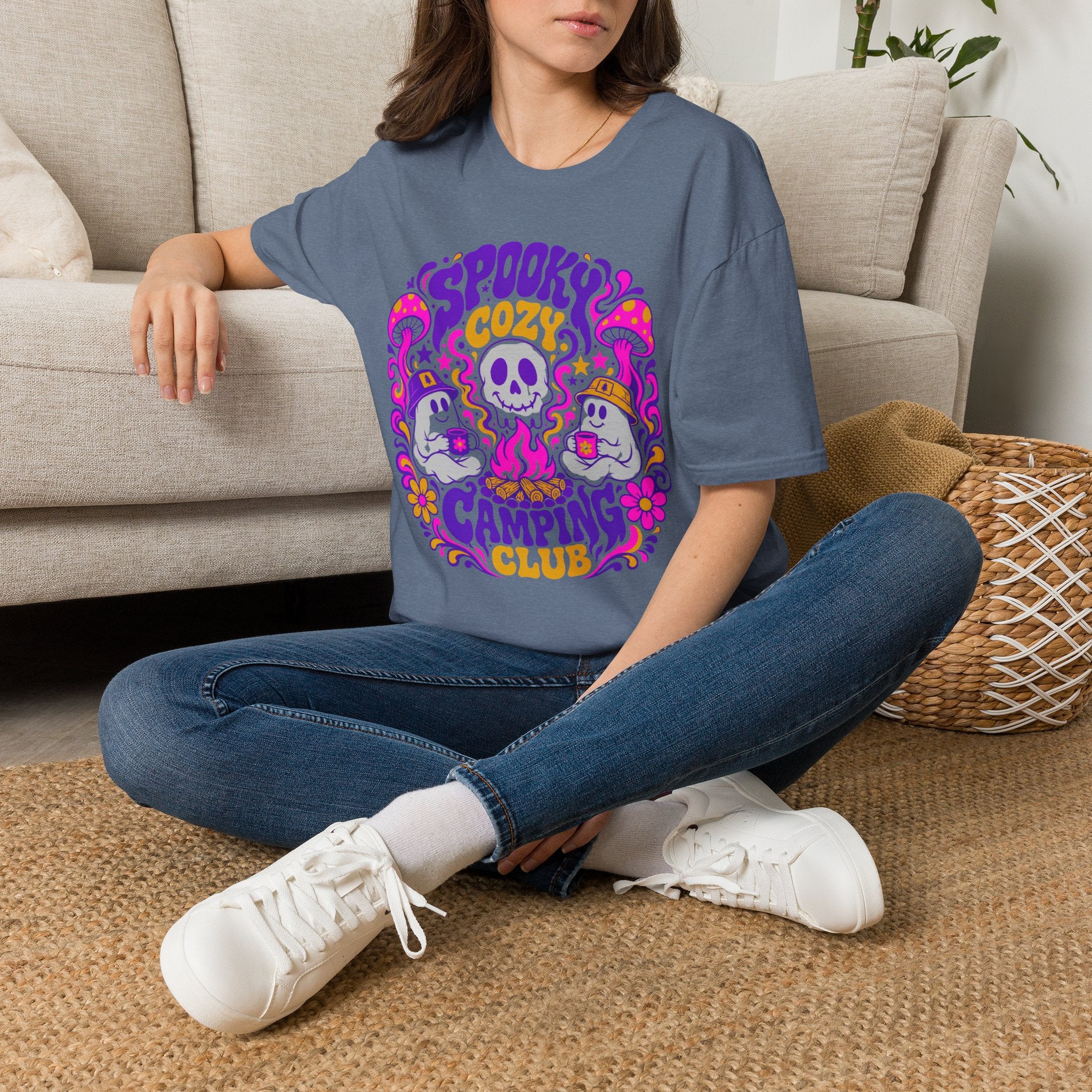 Spooky Cozy Camping Club T-shirt