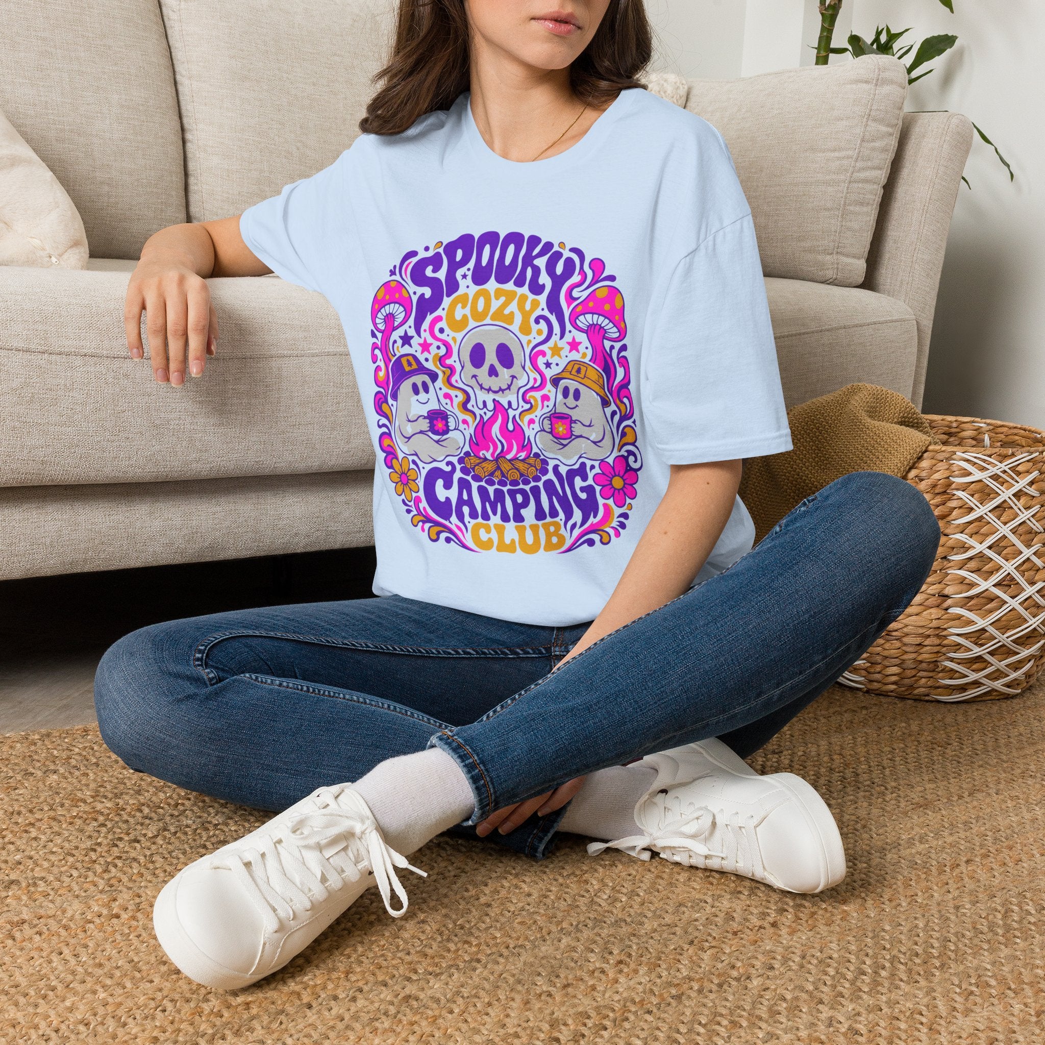 Spooky Cozy Camping Club T-shirt