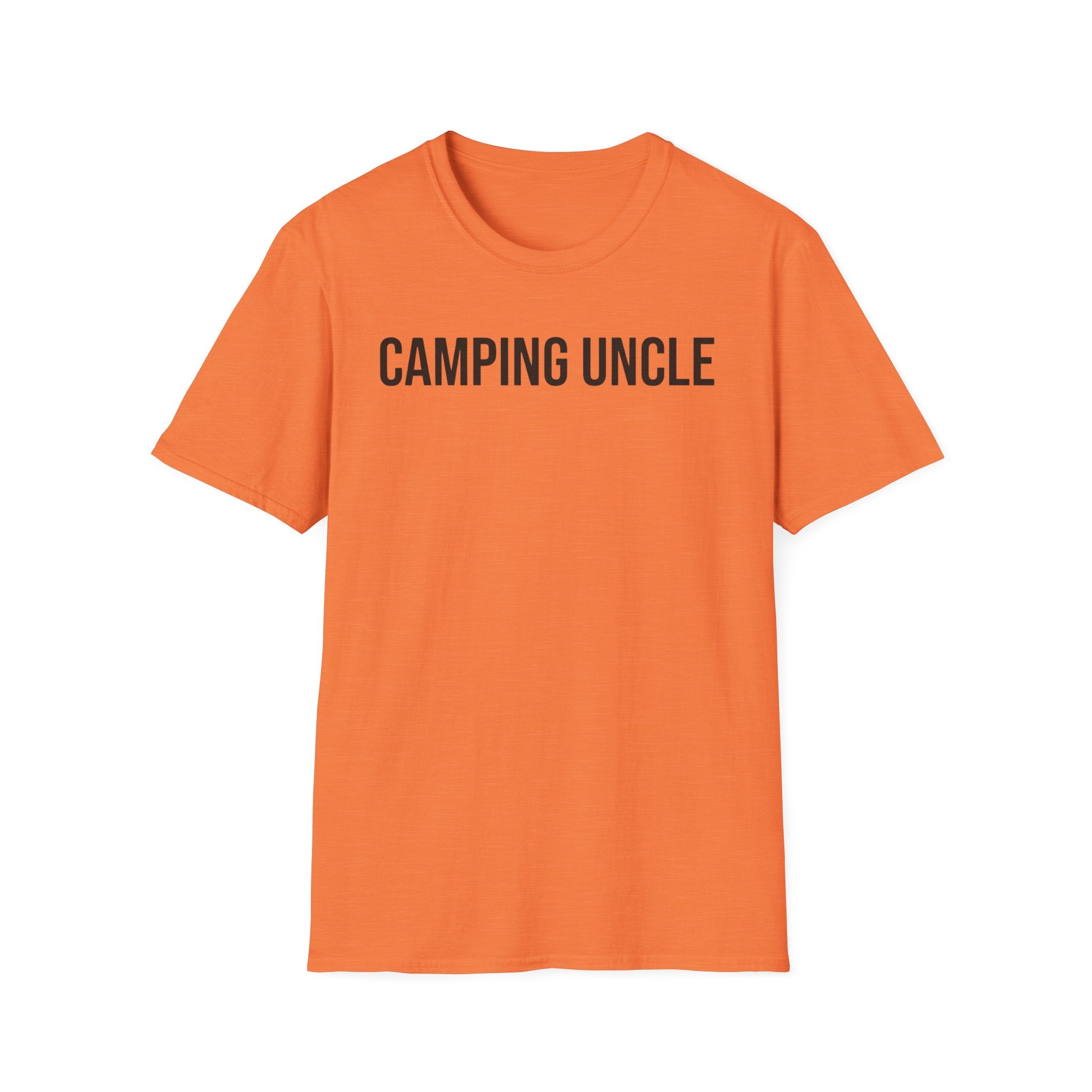Camping Uncle Text T-shirt