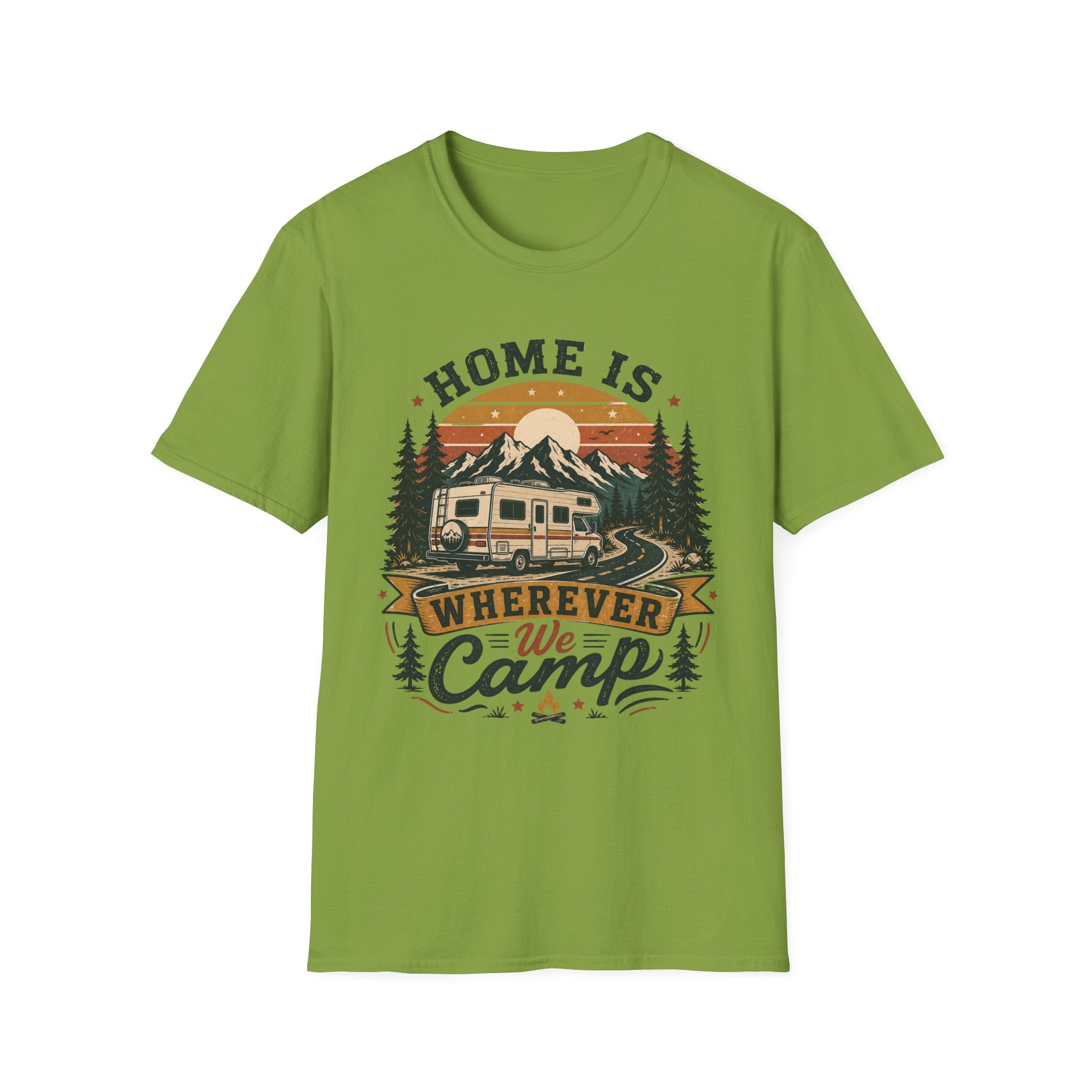Home Is Wherever We Camp T-shirt