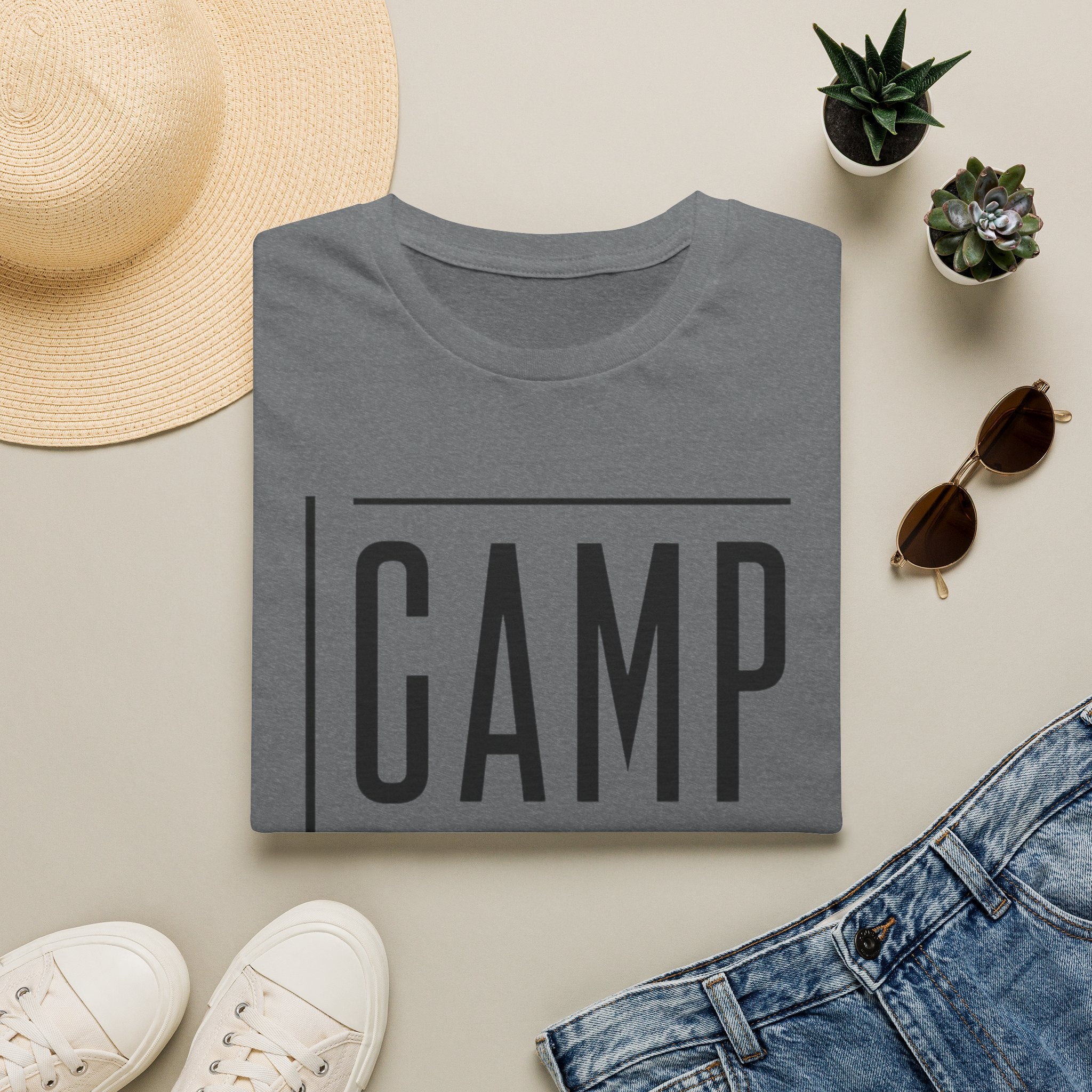 Camp phantom text T-shirt