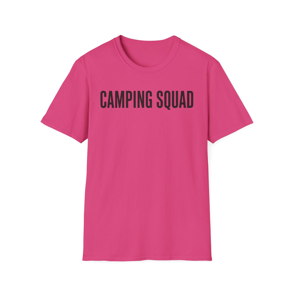 Camping Squad Text T-shirt