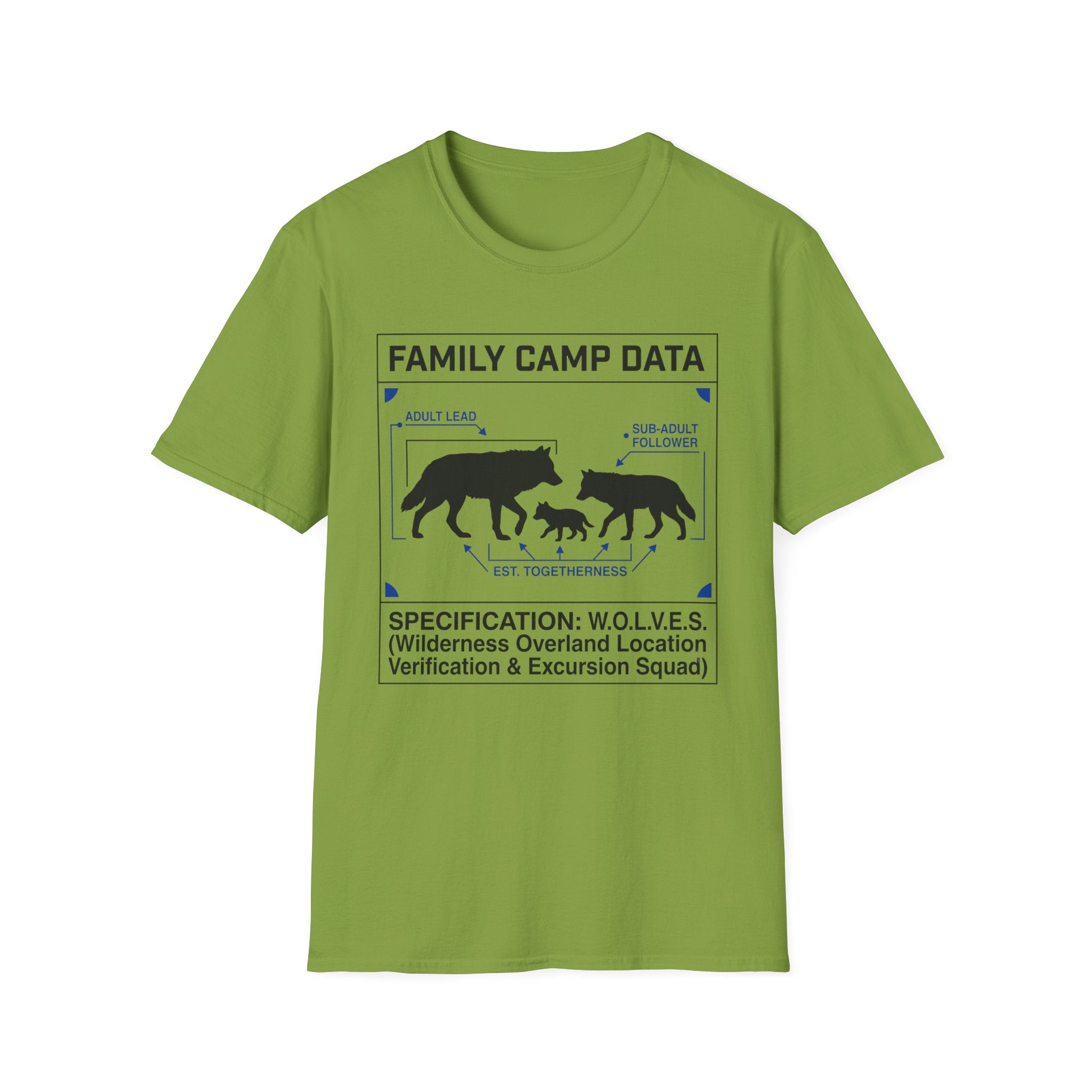 Family Camp Data WolvesT-shirt