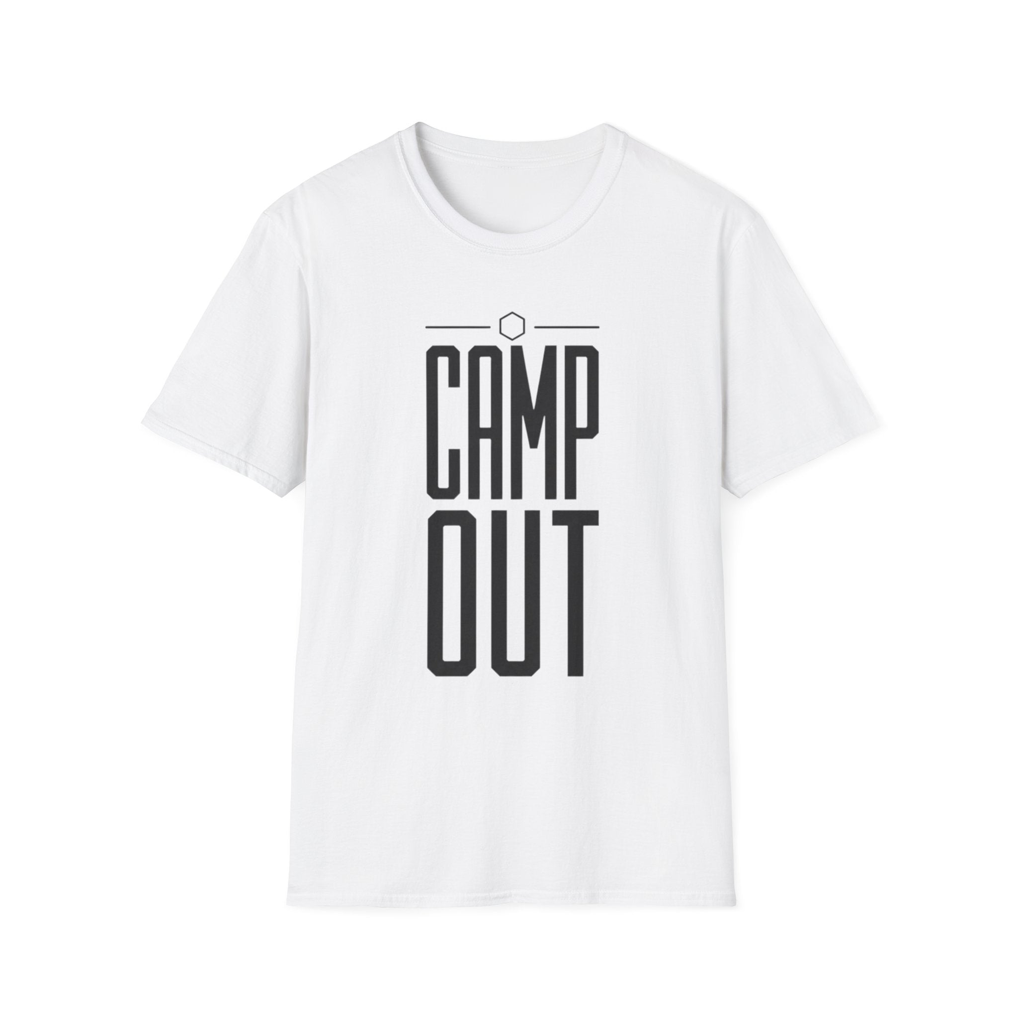 Camp out text T-shirt