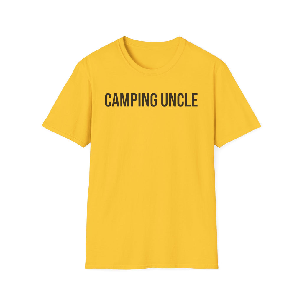Camping Uncle Text T-shirt
