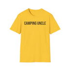 Camping Uncle Text T-shirt