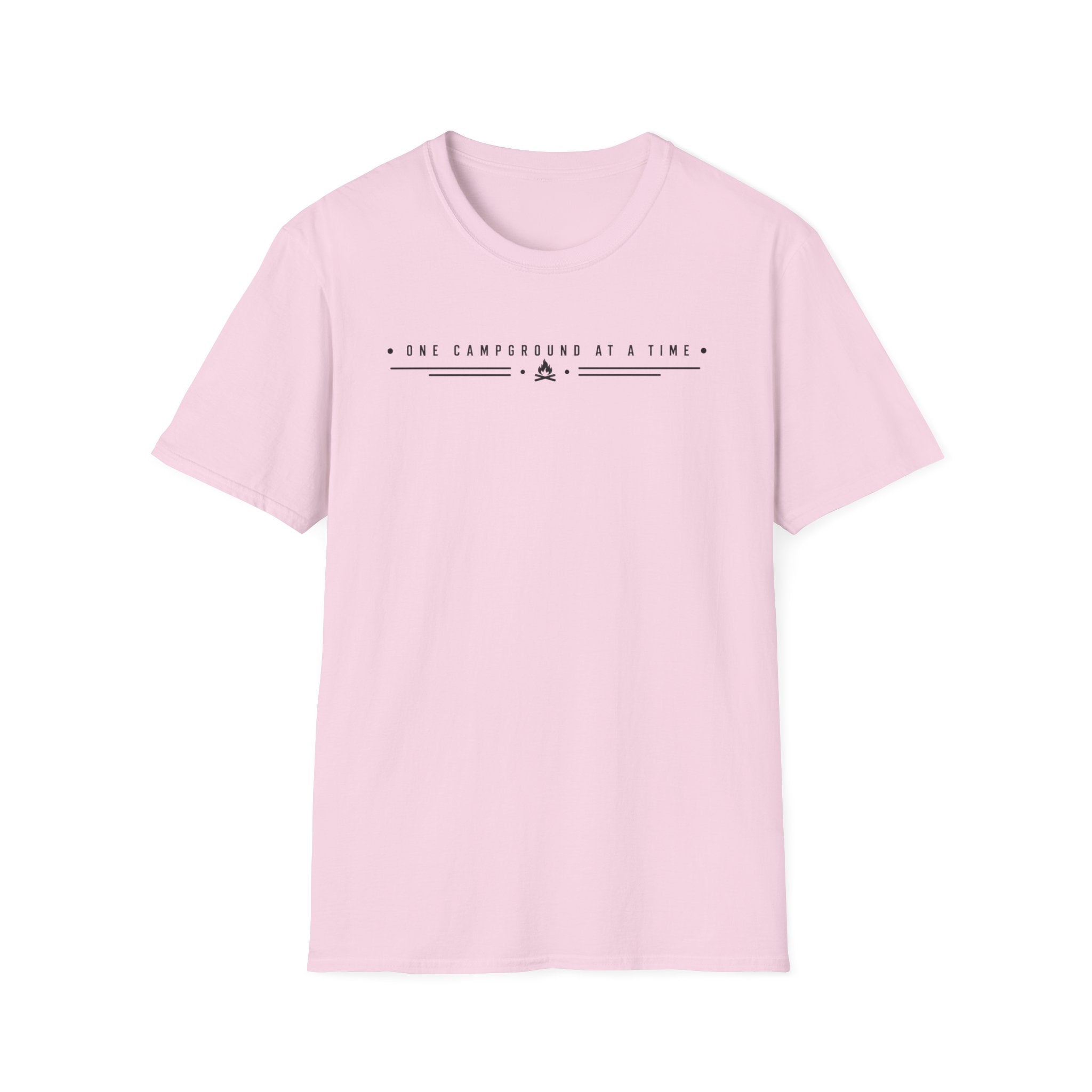 One Campground At a Time Text T-shirt