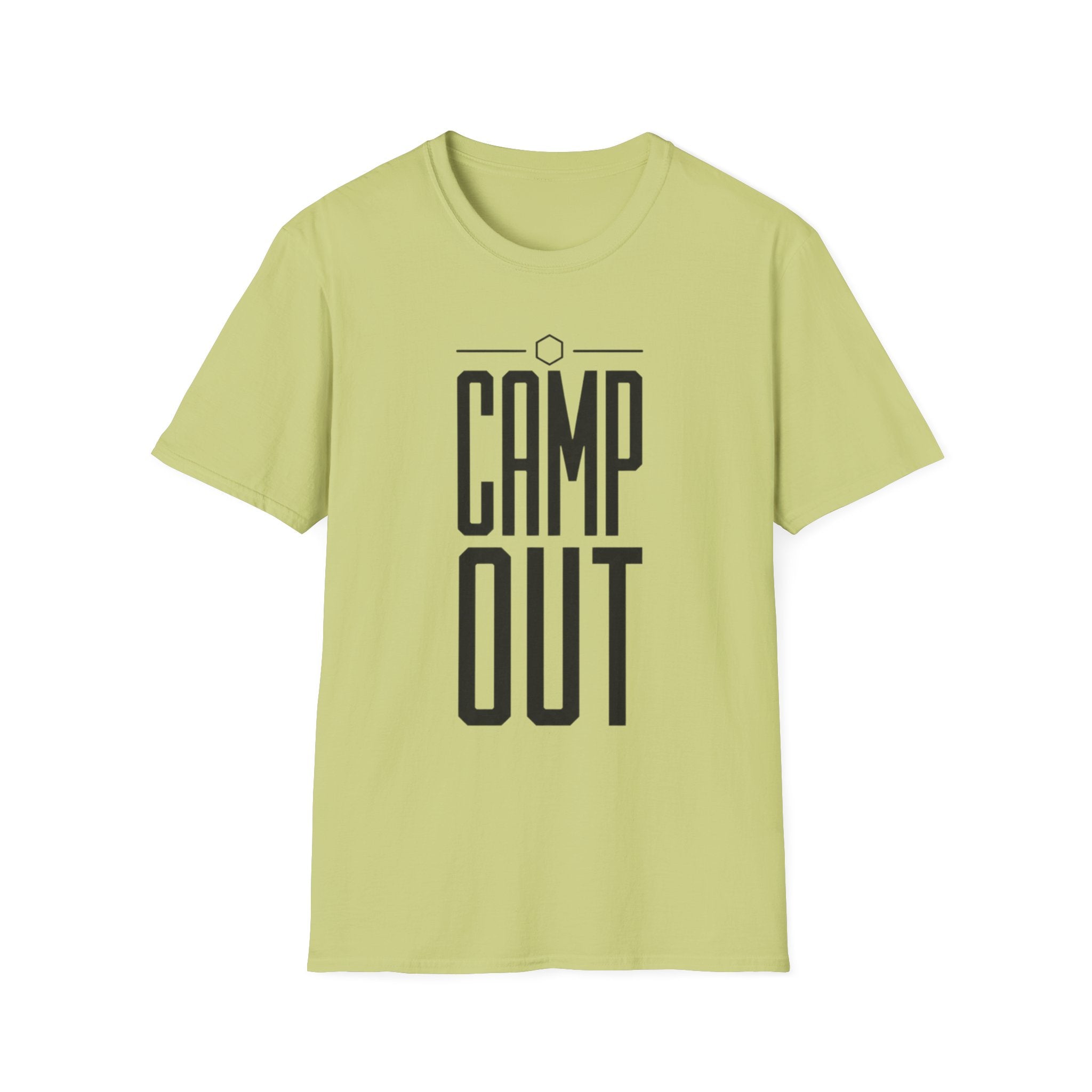 Camp out text T-shirt
