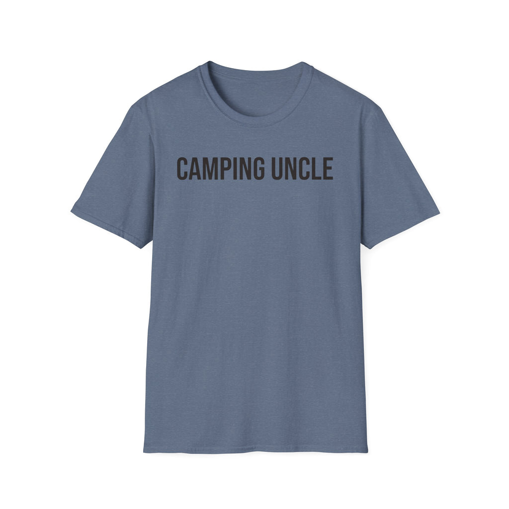 Camping Uncle Text T-shirt