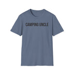 Camping Uncle Text T-shirt