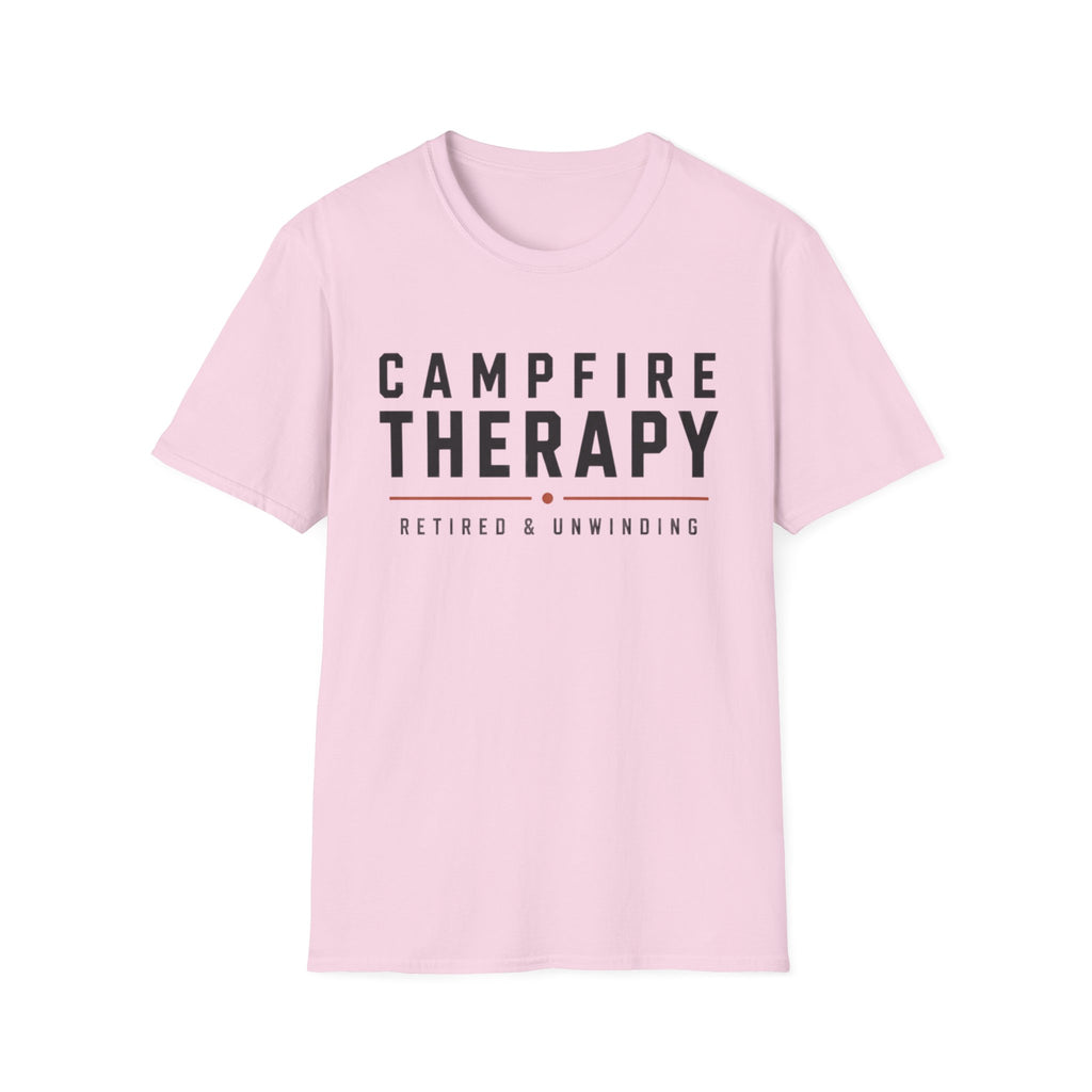 Campfire Therapy Text T-shirt