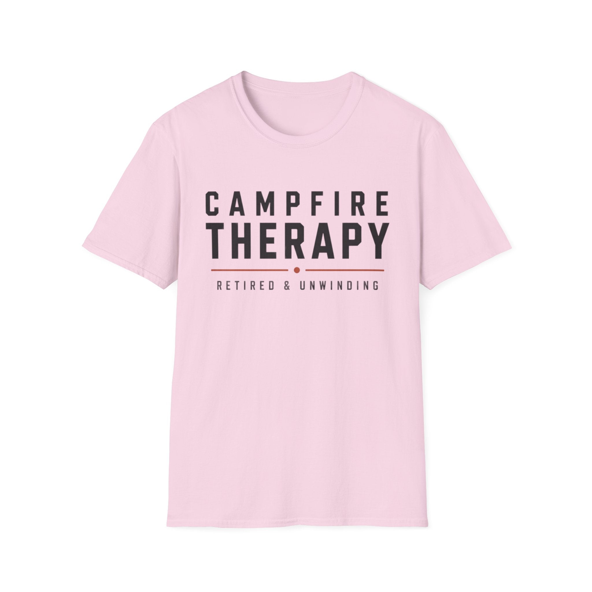 Campfire Therapy Text T-shirt