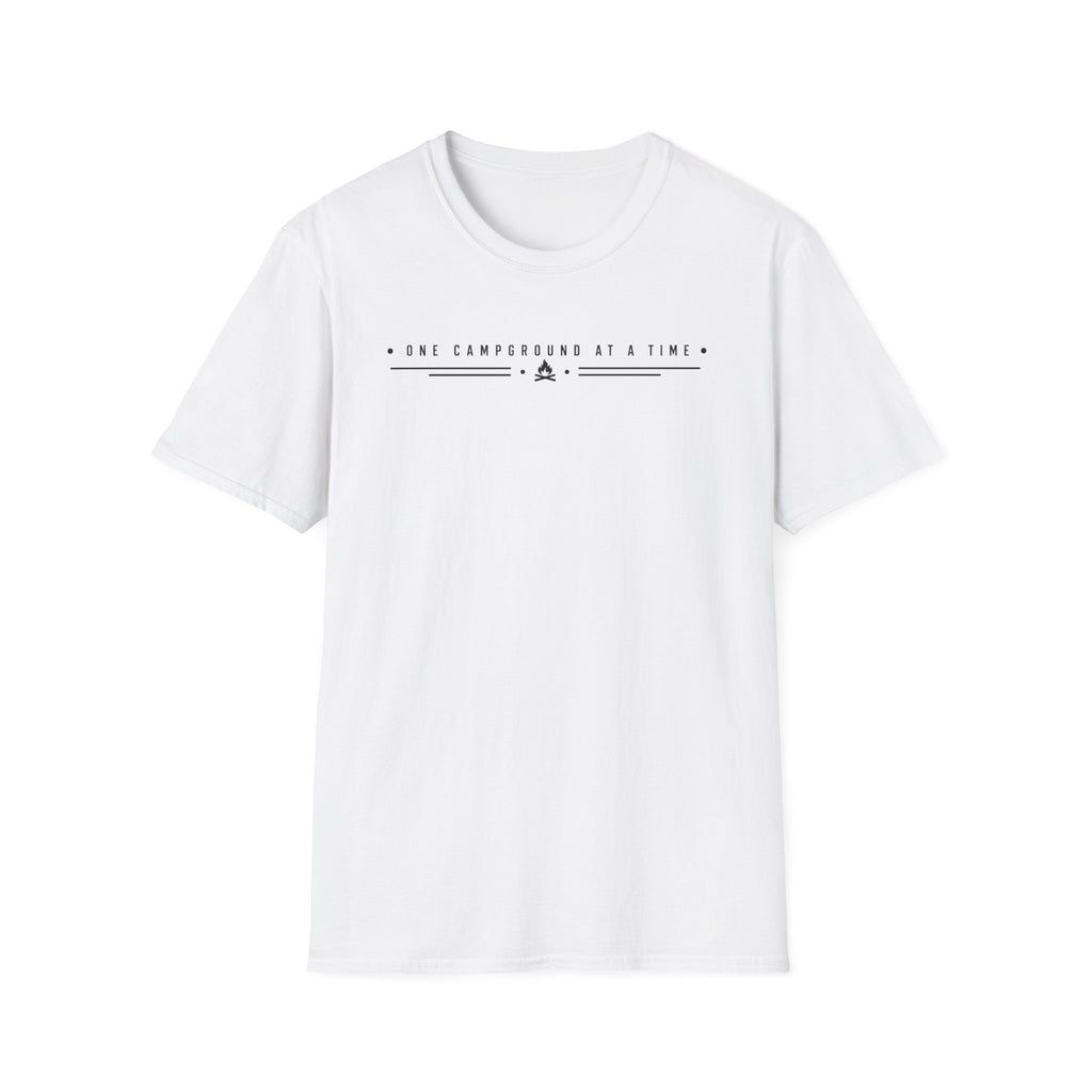 One Campground At a Time Text T-shirt