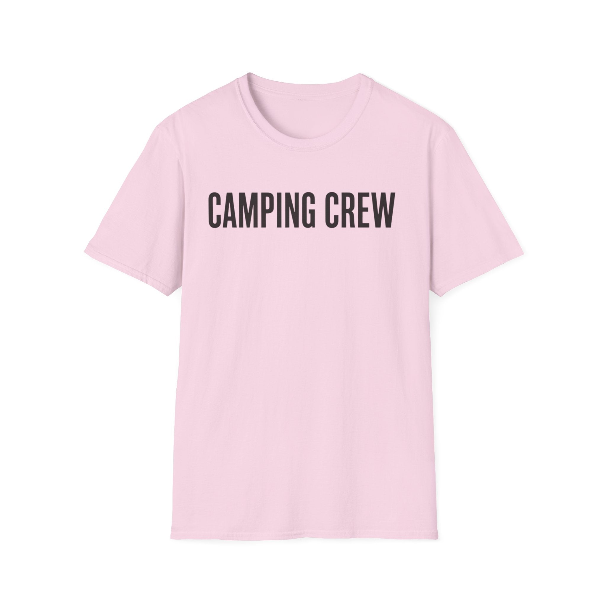 Camping Crew Text T-shirt