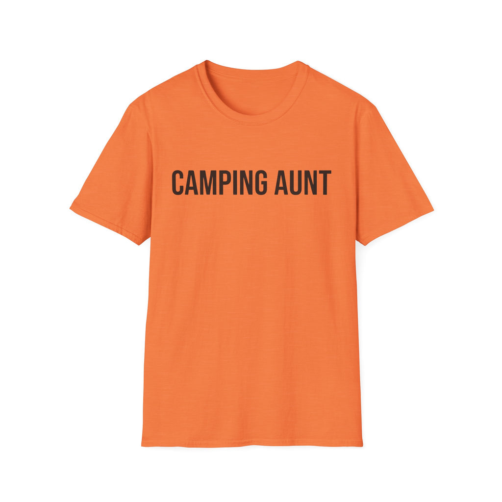 camping aunt text T-shirt
