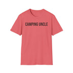 Camping Uncle Text T-shirt