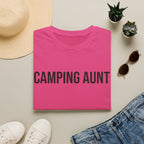 camping aunt text T-shirt